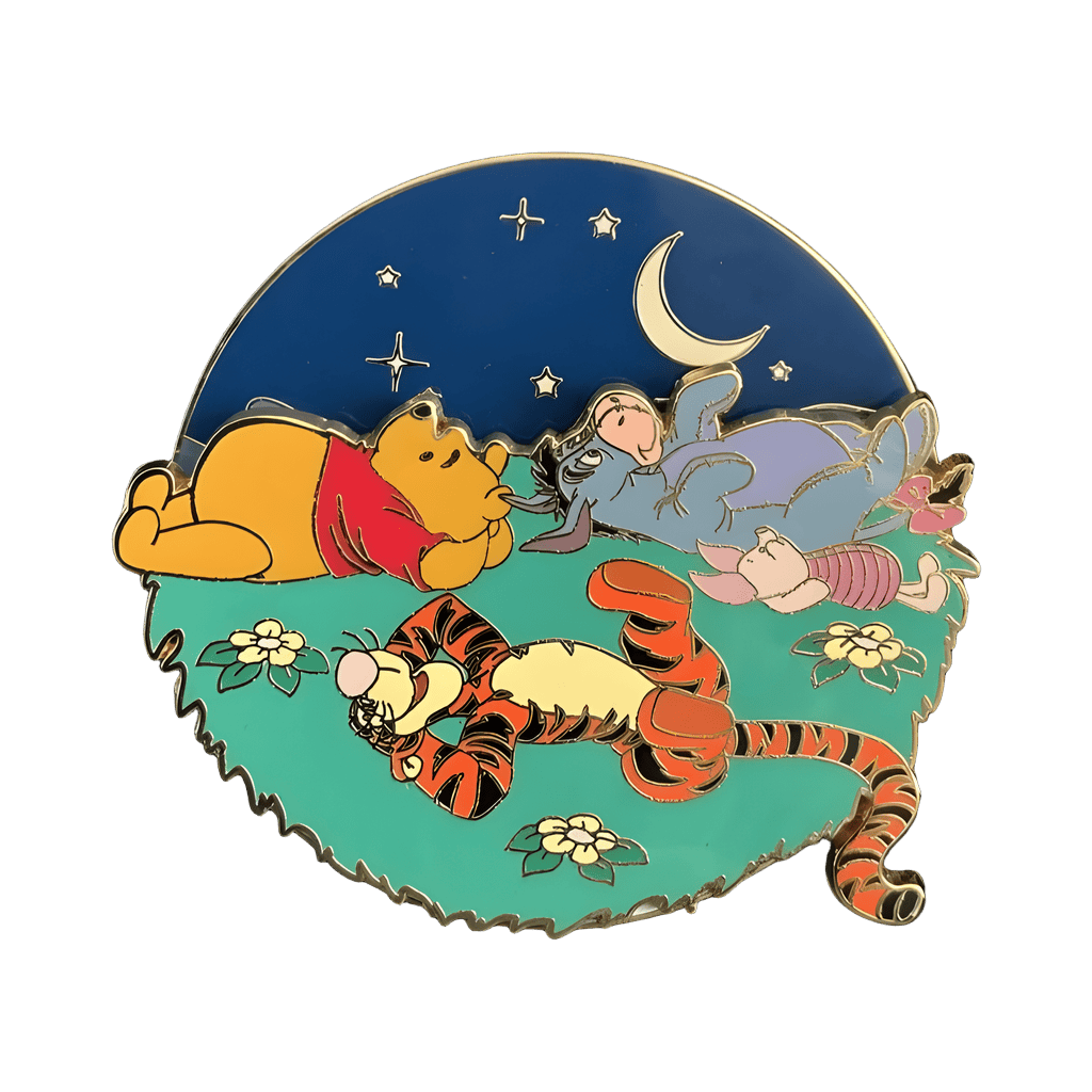 Winnie the Pooh and Friends Watching Sky - Spinner Disney pin