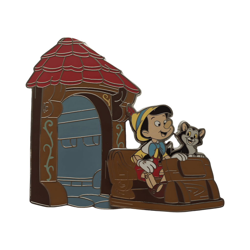 Pinocchio and Figaro Riding Disney pin