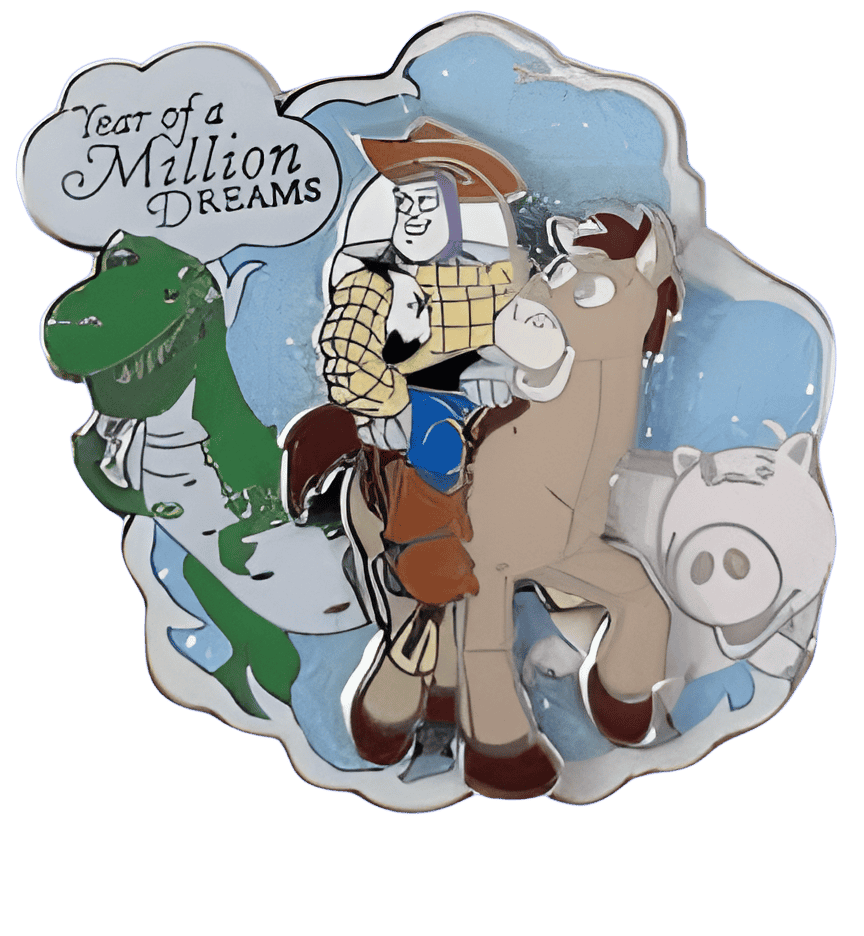 Buzz Lightyear as Woody Disney pin