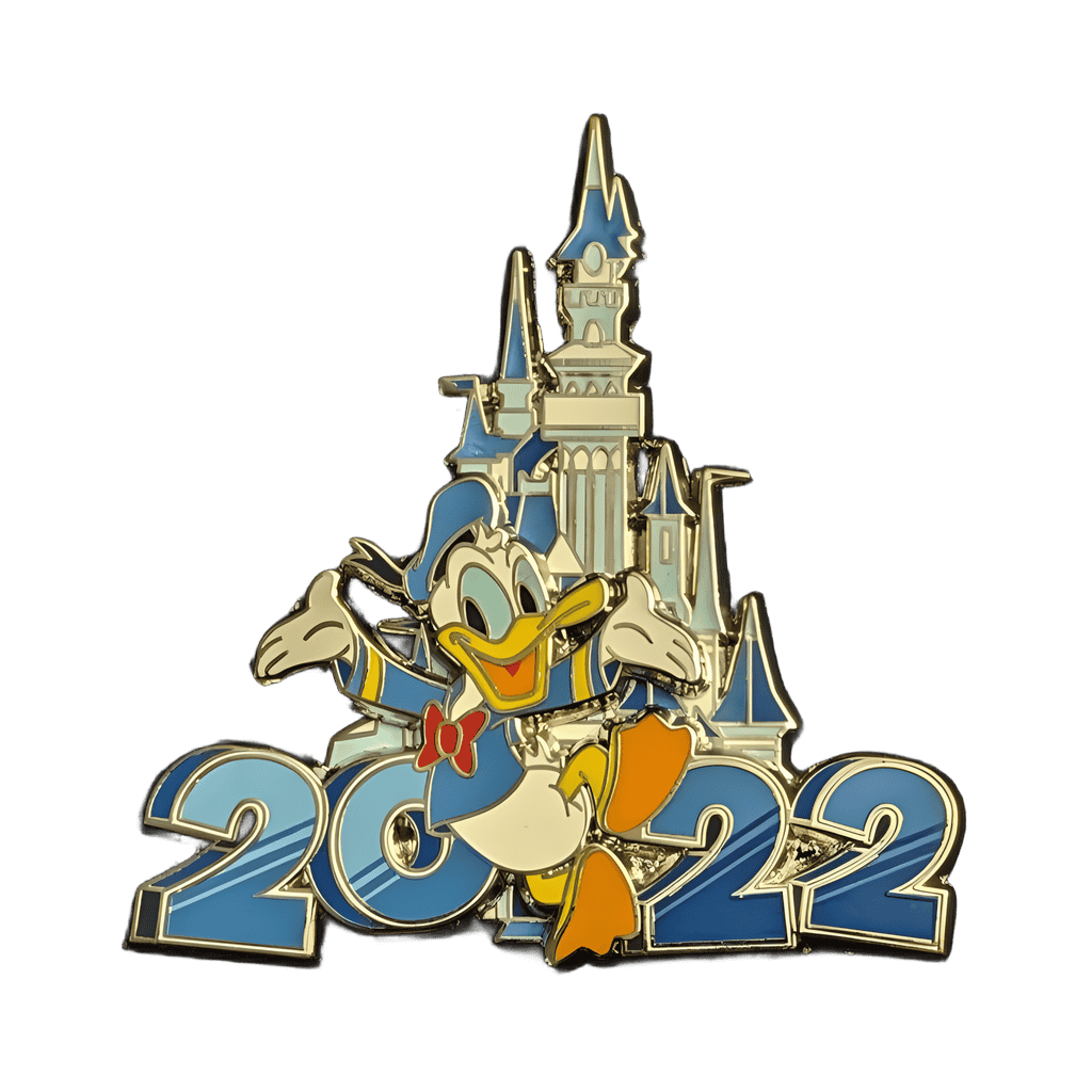 Donald Duck with Castle Disney pin