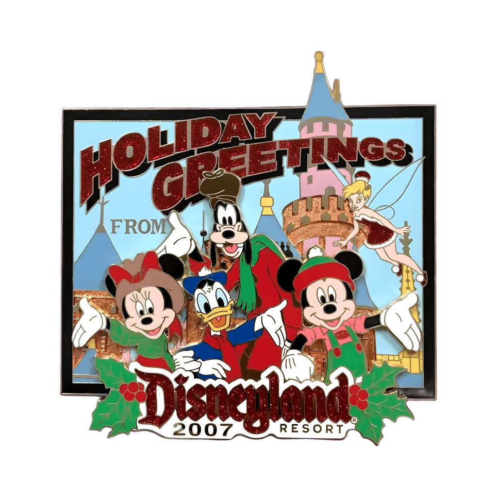 Mickey, Minnie, Goofy, Donald and Tinker Bell Disney pin