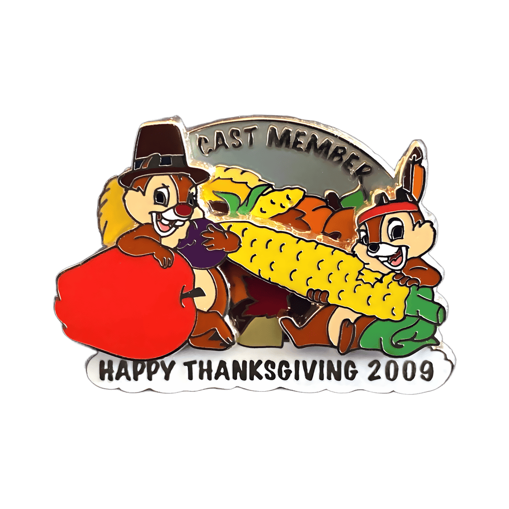 Chip & Dale Thanksgiving 2009 Disney pin