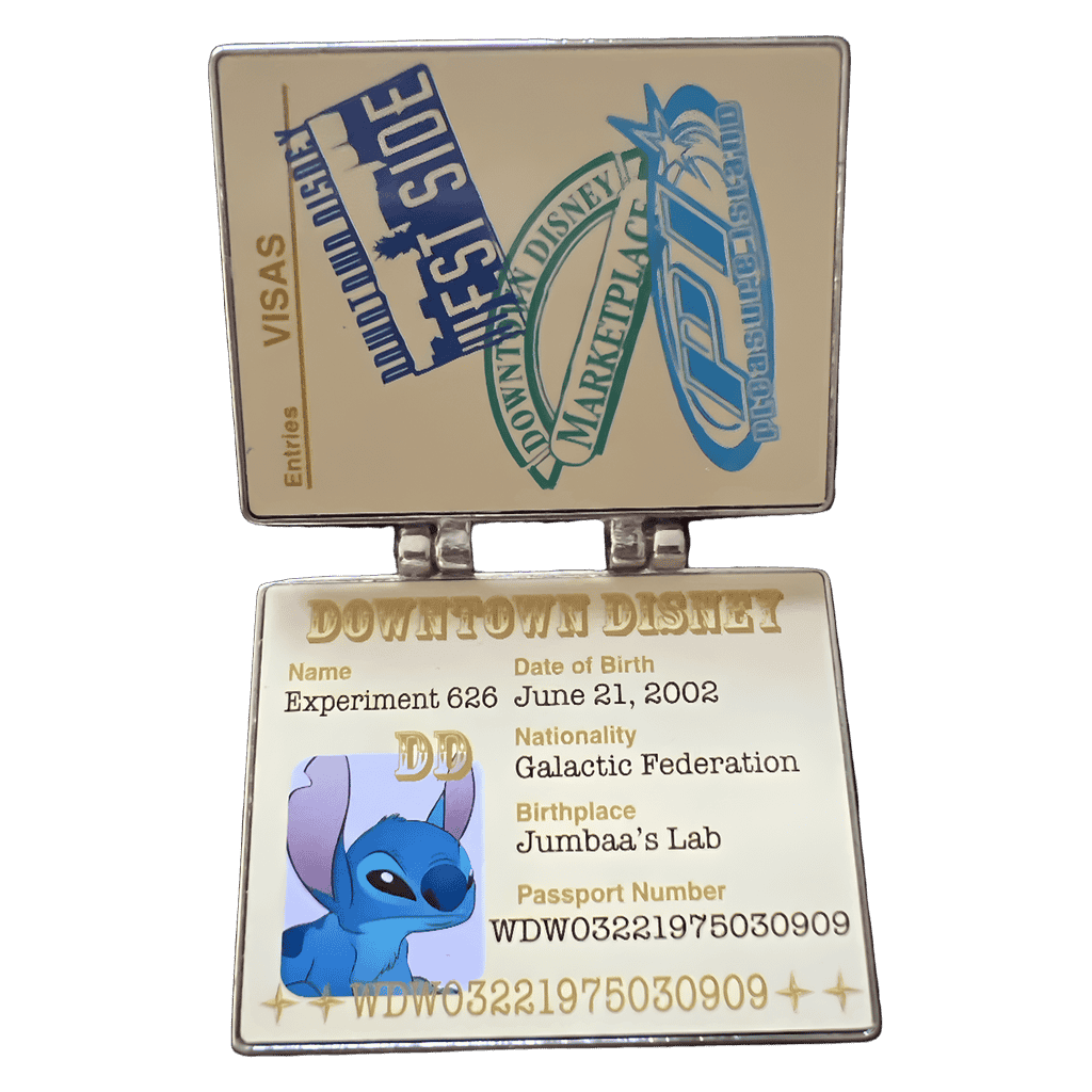 Marquee Collection Downtown Disney Passport Stitch Disney pin