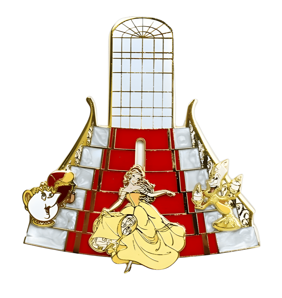 Belle in Yellow Ballgown on Staircase Disney pin