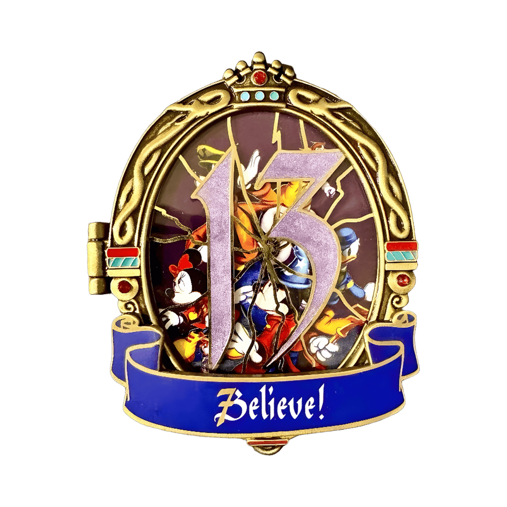 'Believe!' Hinged Disney pin