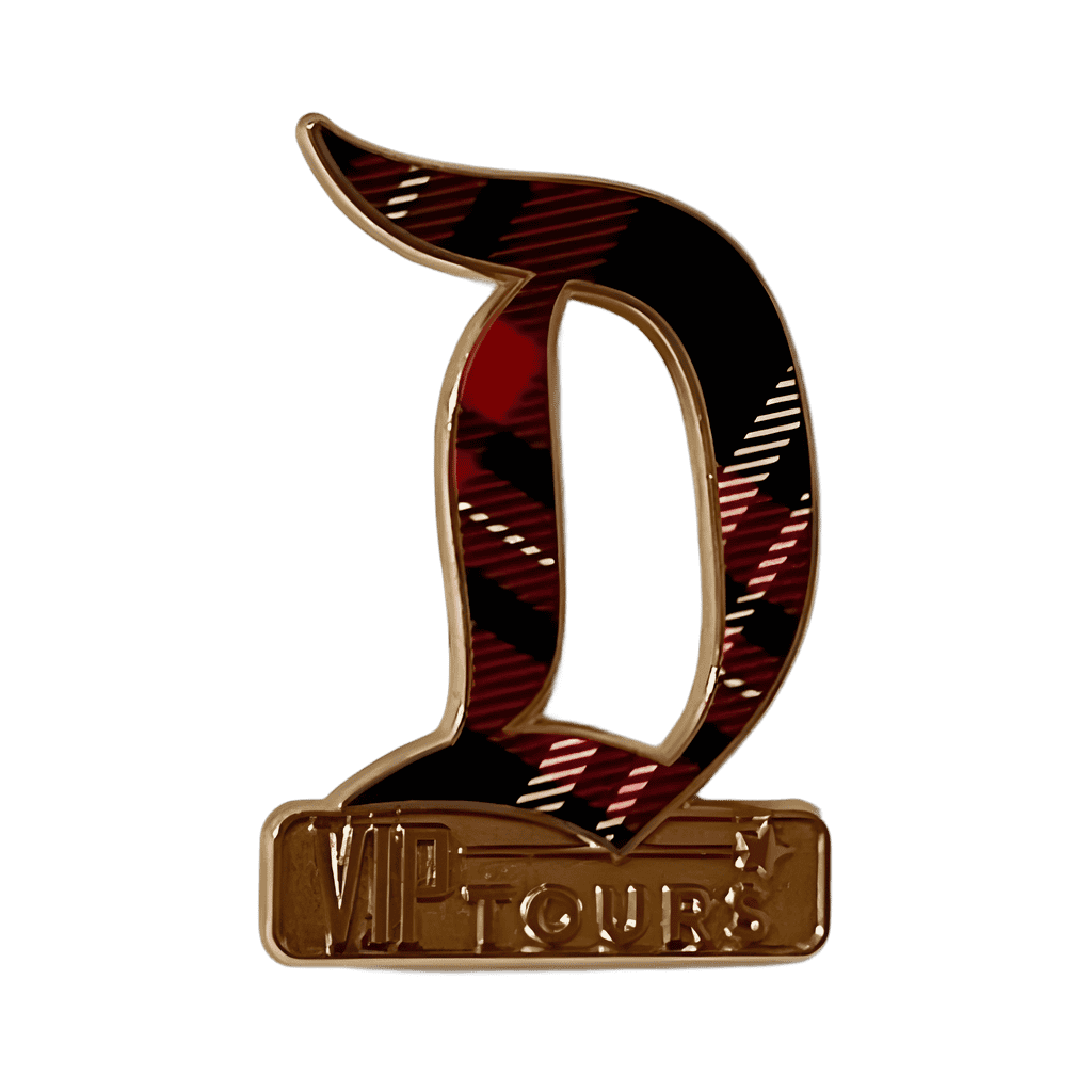 Disneyland VIP Tours - Plaid Gothic D Disney pin