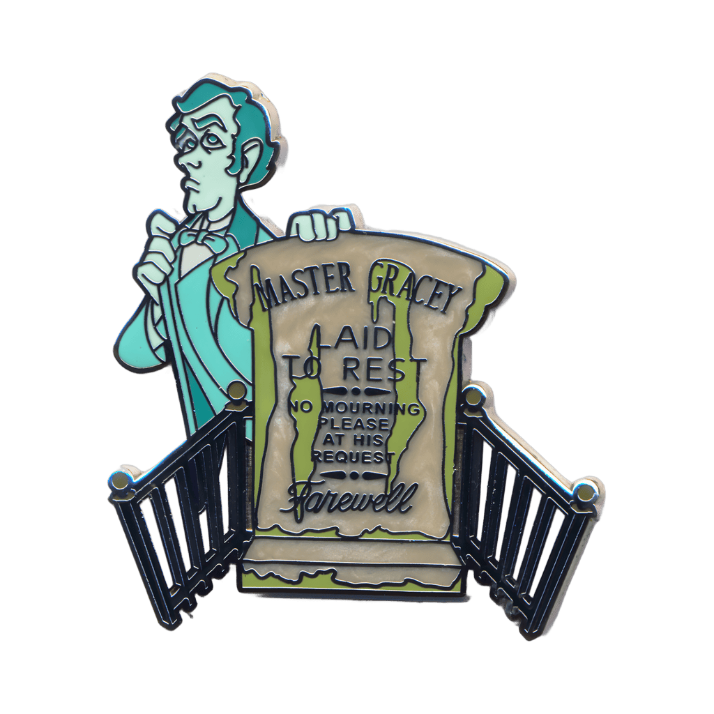 The Aging Man and Master Gracey's Headstone Disney pin