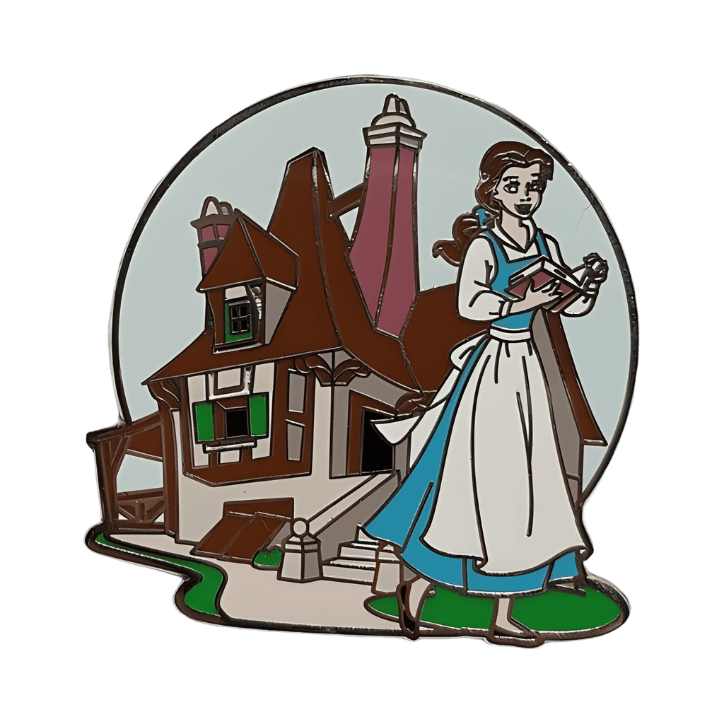 Belle in Blue Dress at Her Cottage Disney pin