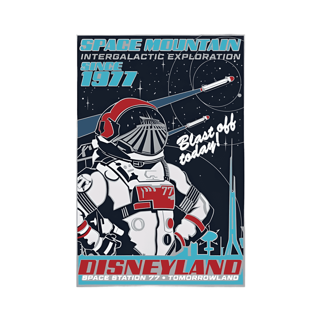 Space Mountain 40th Anniversary - Poster Jumbo Disney pin