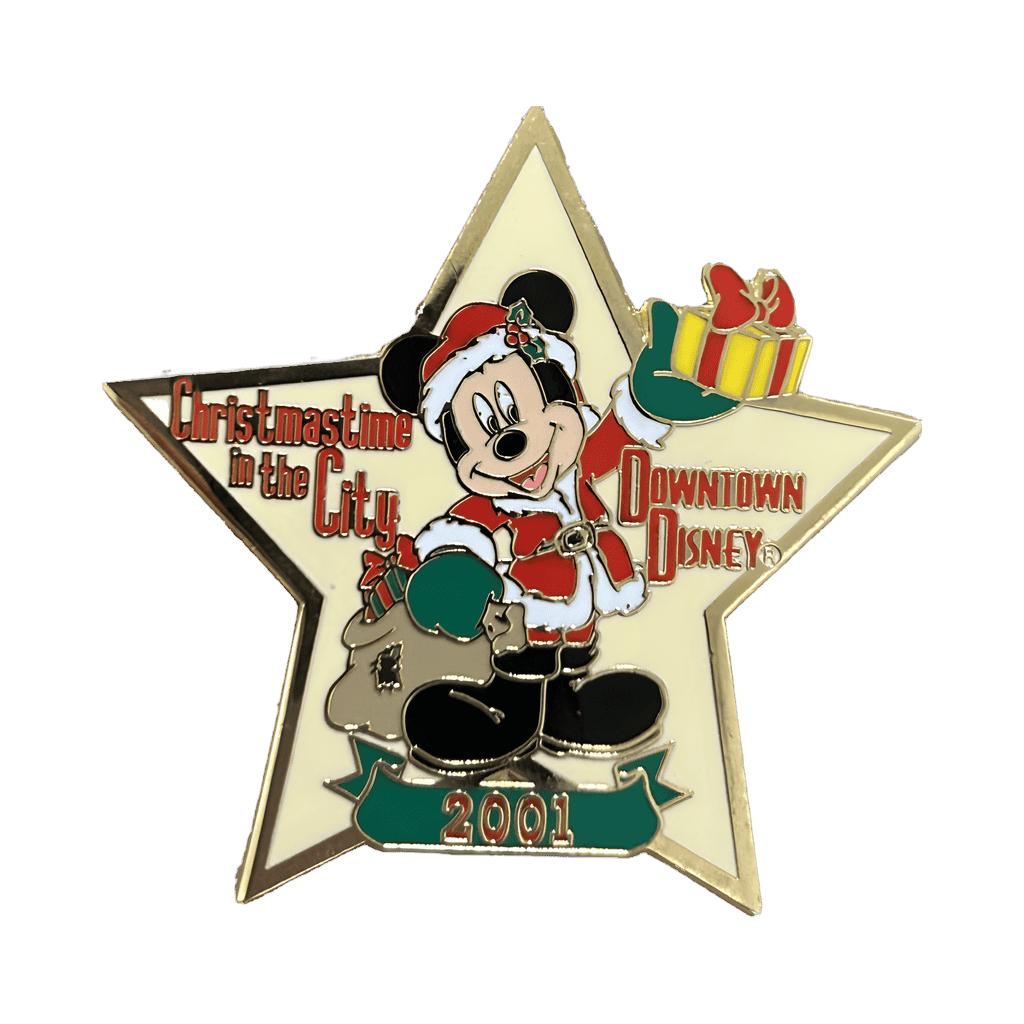 Downtown Disney 2001 - Santa Mickey Star Disney pin