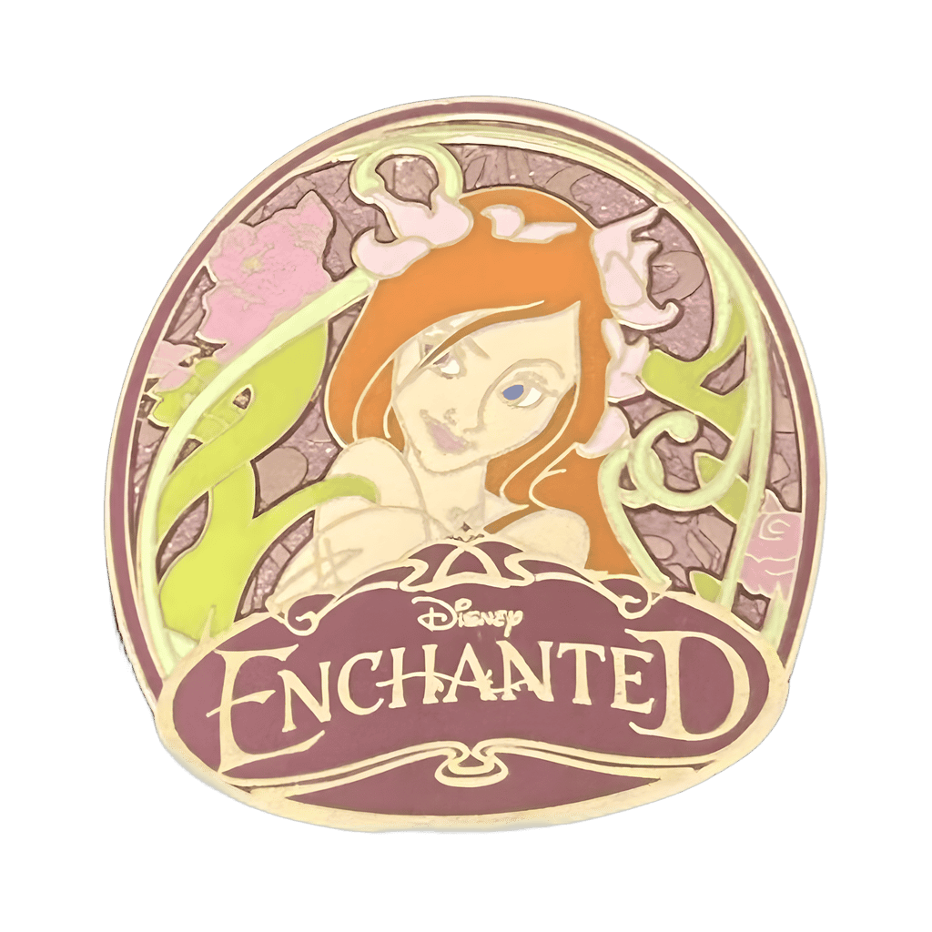 Giselle Flowered Movie Logo Disney pin