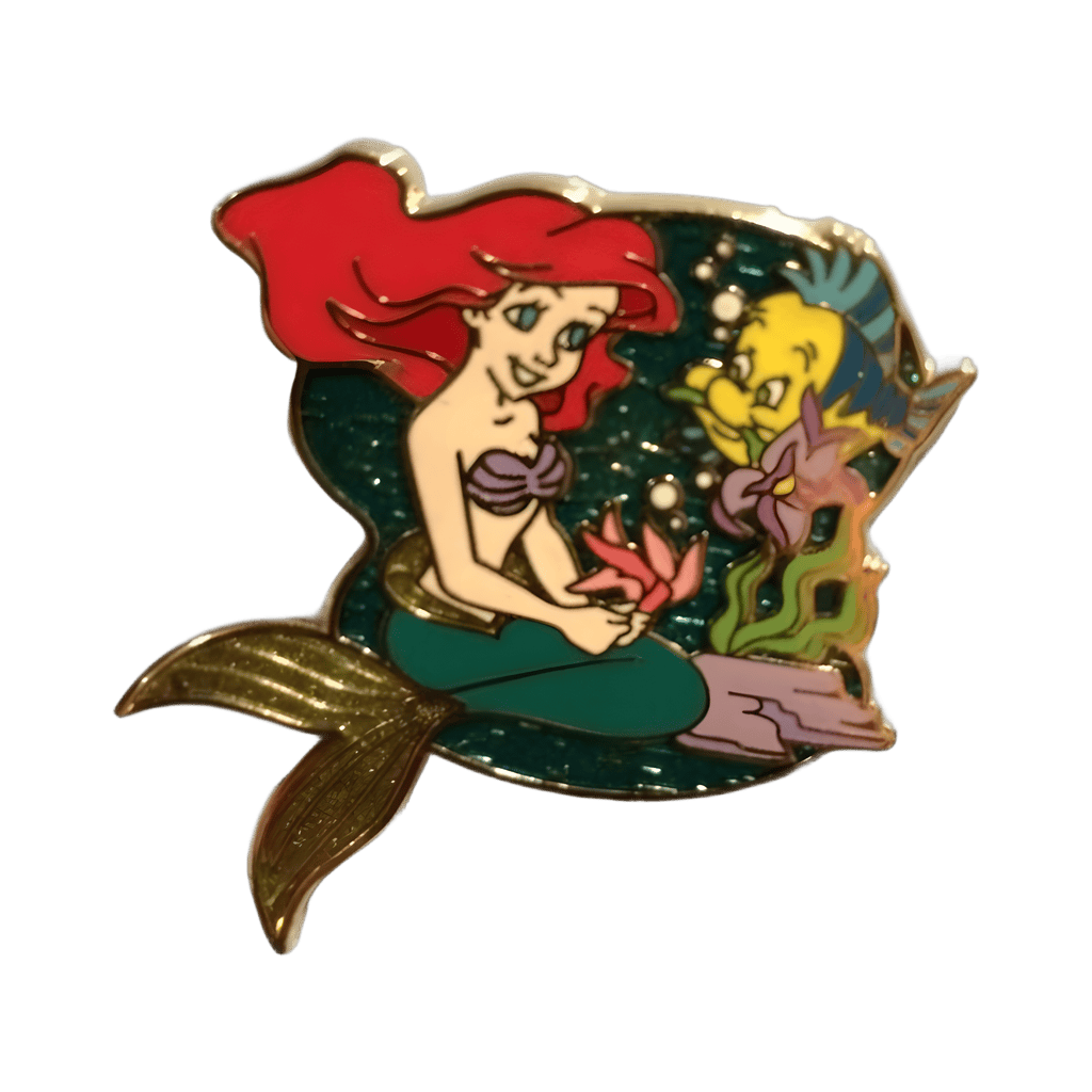 Ariel and Flounder Disney pin