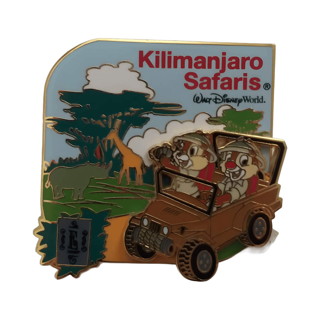 Kilimanjaro Safaris - Chip and Dale on Safari Truck Disney pin