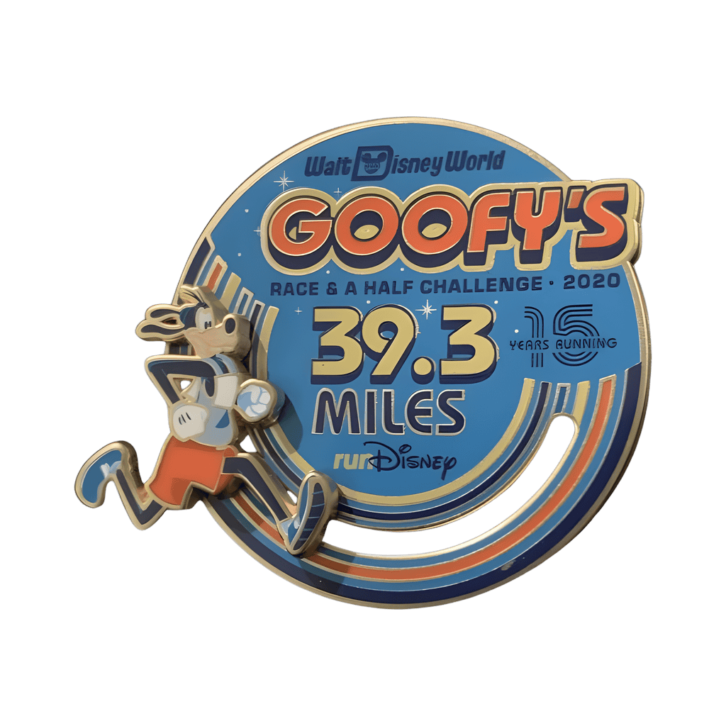 Goofy’s Race and a Half Challenge Logo - Goofy - 15th anniversary Disney pin