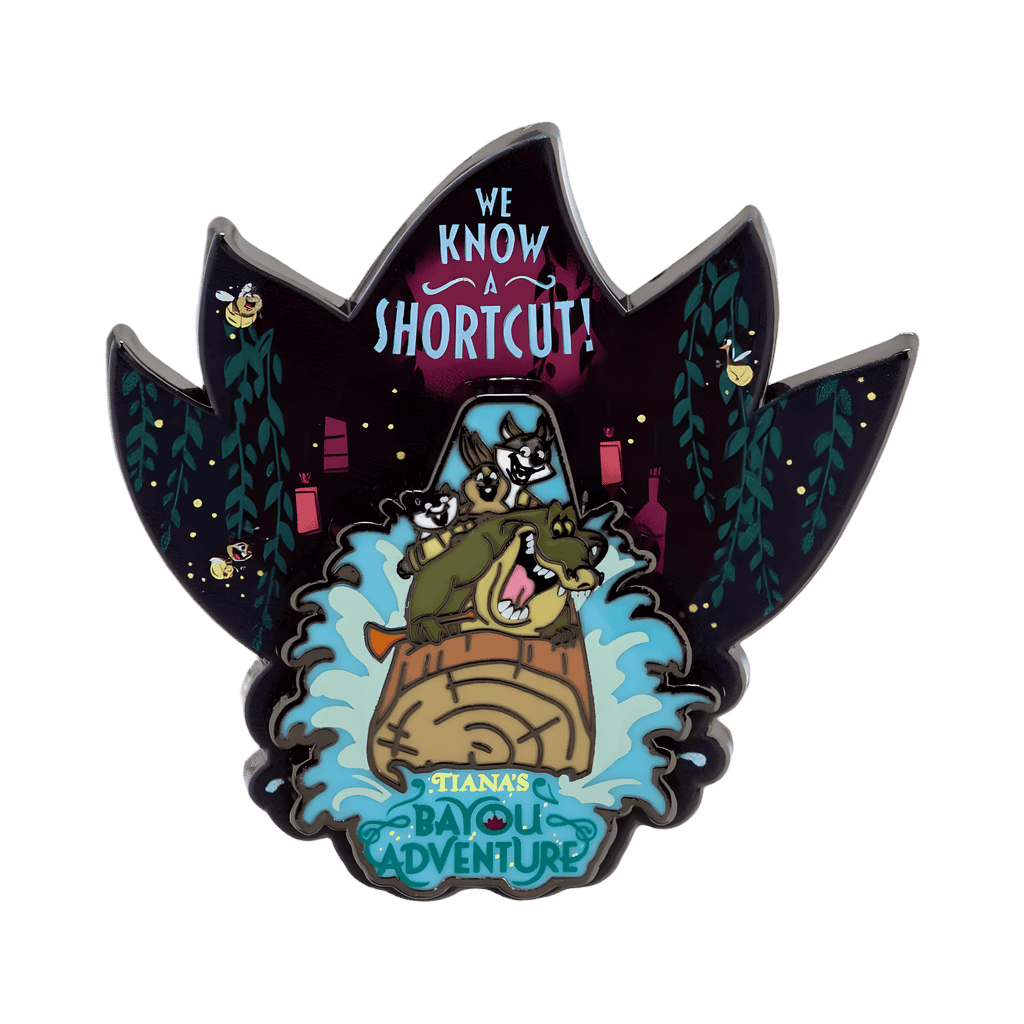 Louis & Critters in Log (We Know A Shortcut!) Disney pin