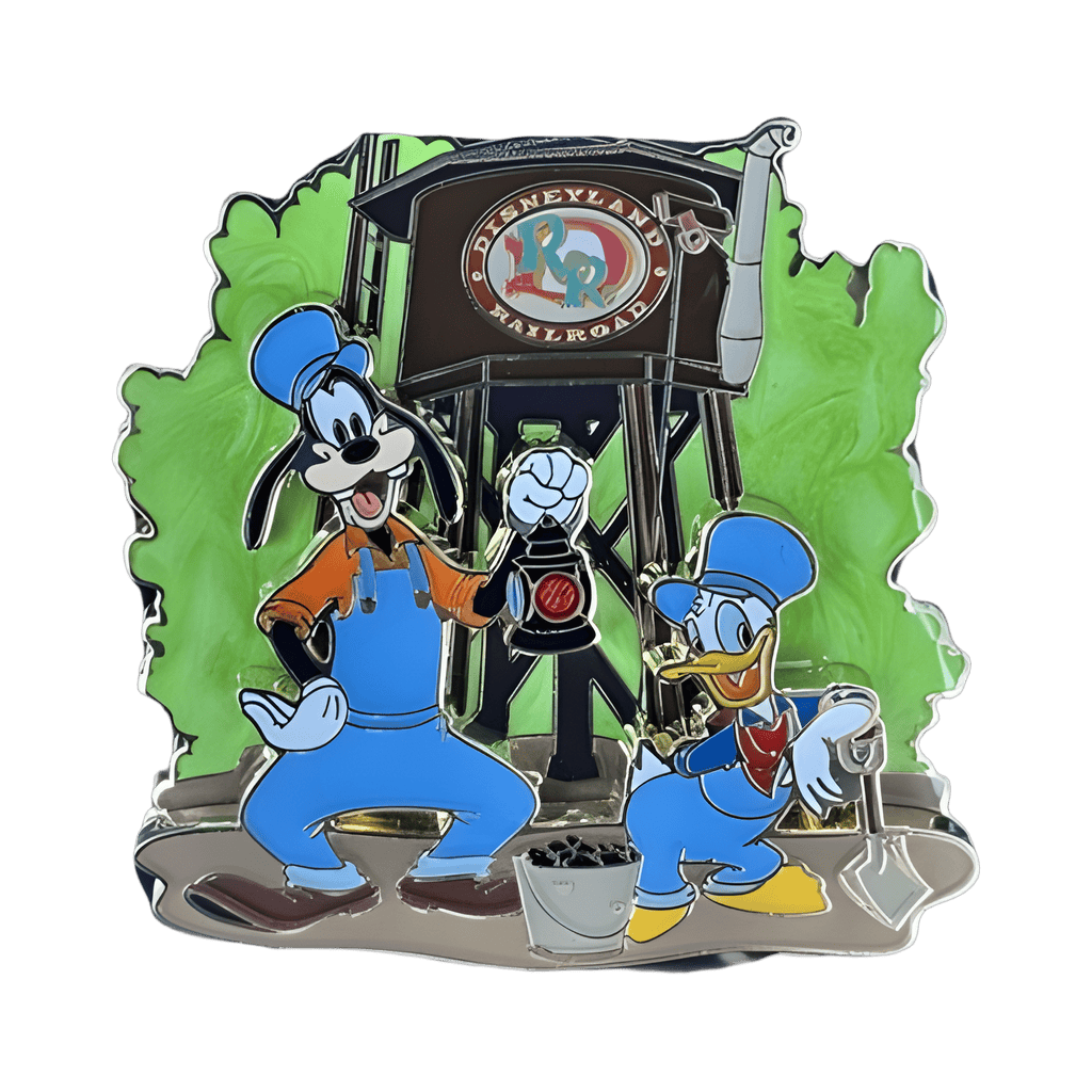 Goofy and Donald at Railroad Water Tower - DLR Exclusive Disney pin