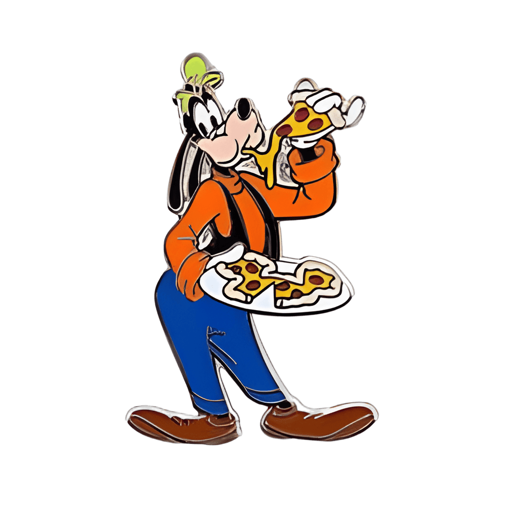 Iconic Park Snacks Booster Set - Goofy with Mickey Pizza Disney pin