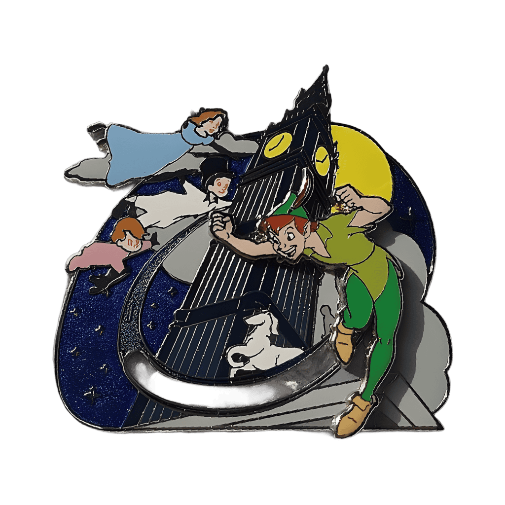 Flying Past Big Ben - Peter Pan, Wendy, Michael and John Disney pin