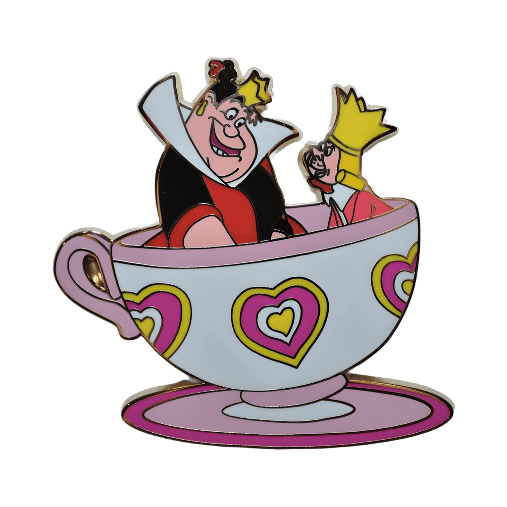 Queen & King of Hearts in Teacup Disney pin