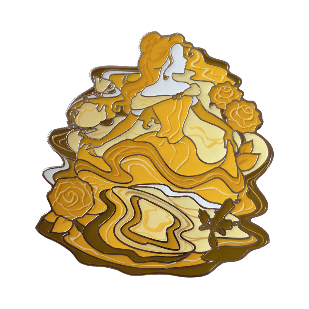 Belle in Yellow Smoke Disney pin