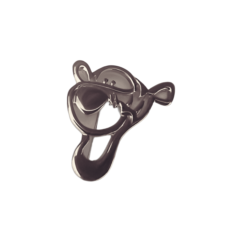 Tigger head Silhouette Brooch Disney pin