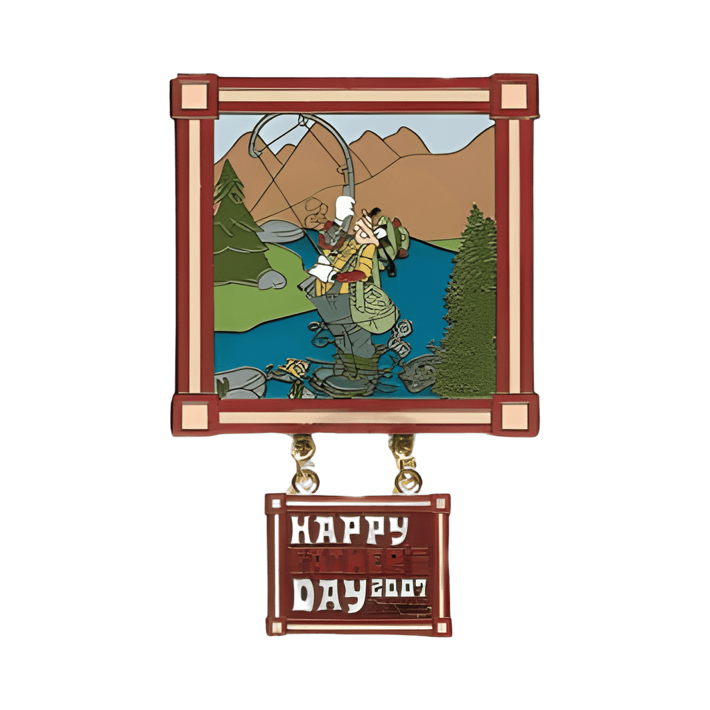 Goofy fishing Disney pin