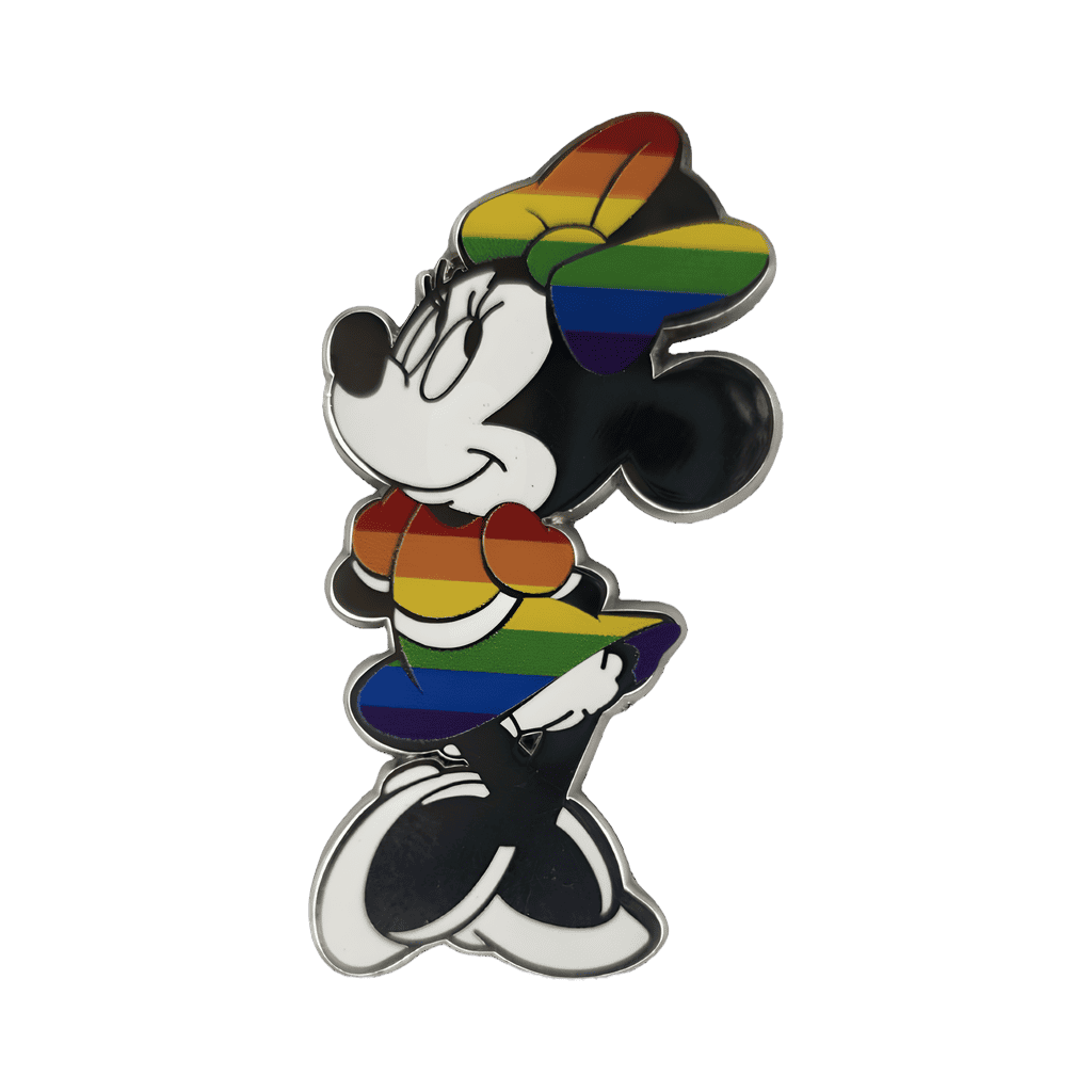 Silver Rainbow Minnie Disney pin