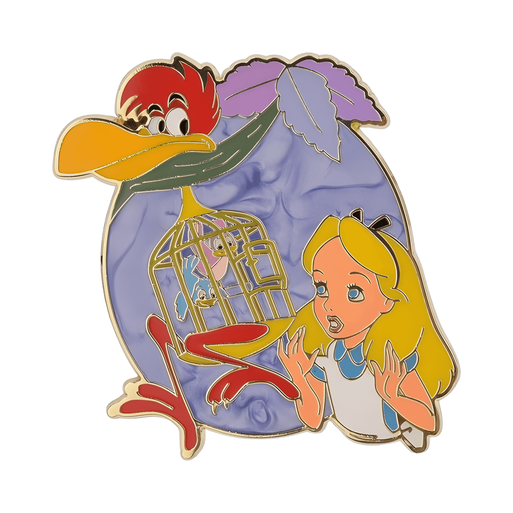Alice in Wonderland Cage Bird Disney pin