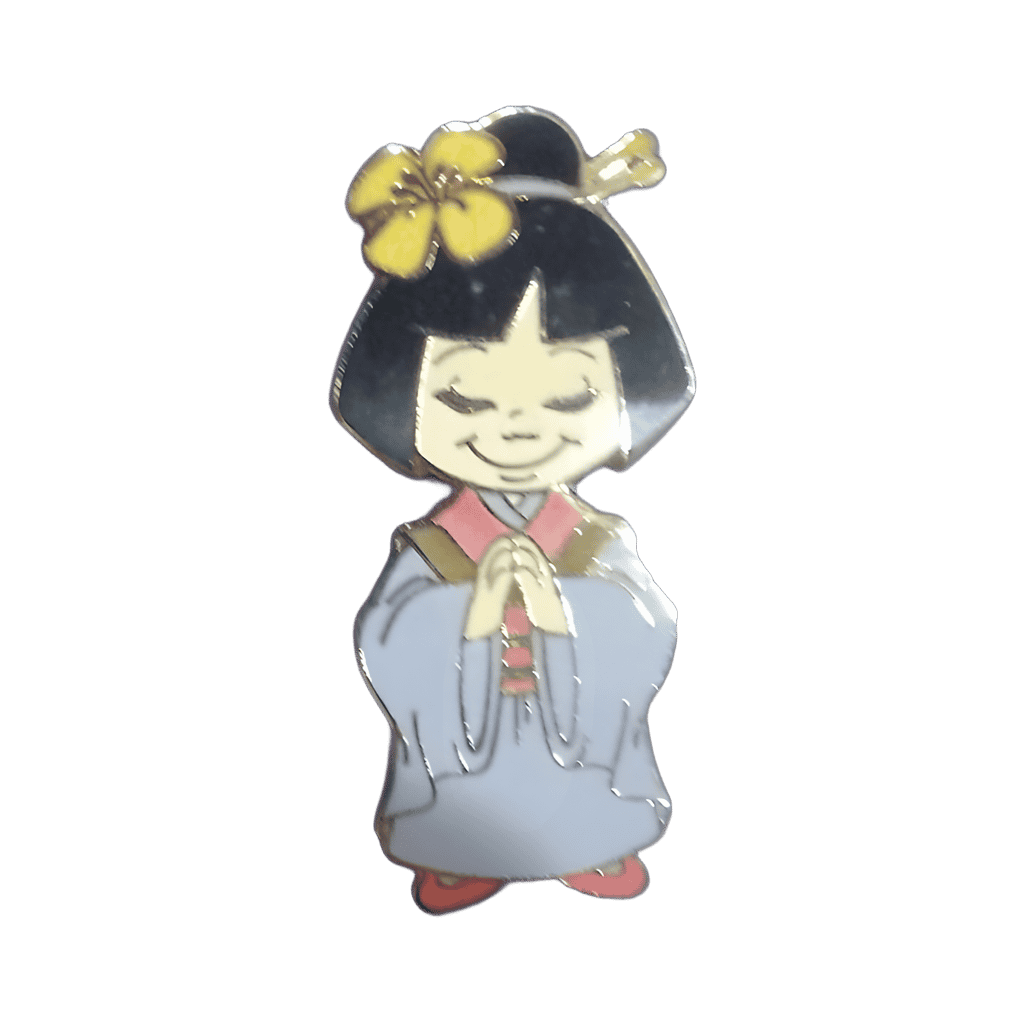 8 Pin Framed Set - it's a small world Japanese Girl Disney pin