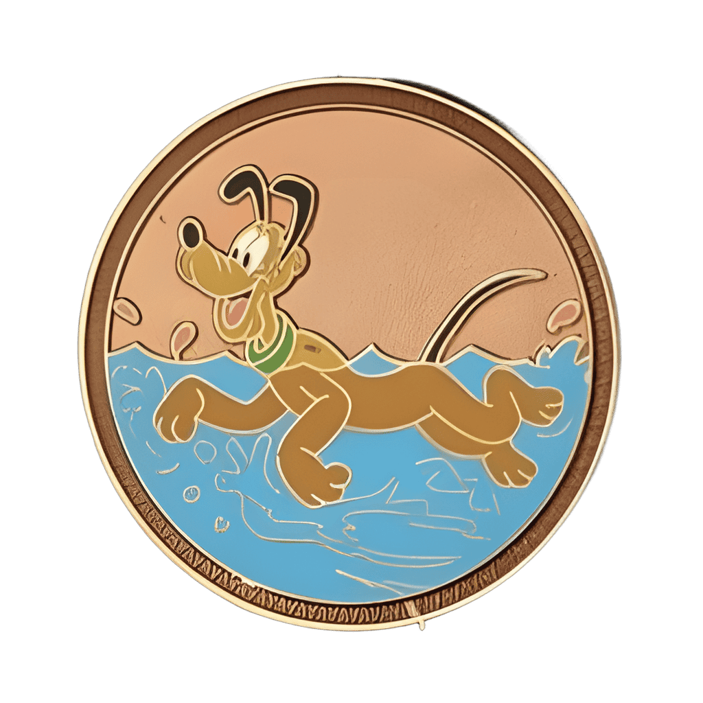 Pluto - Swimming Disney pin