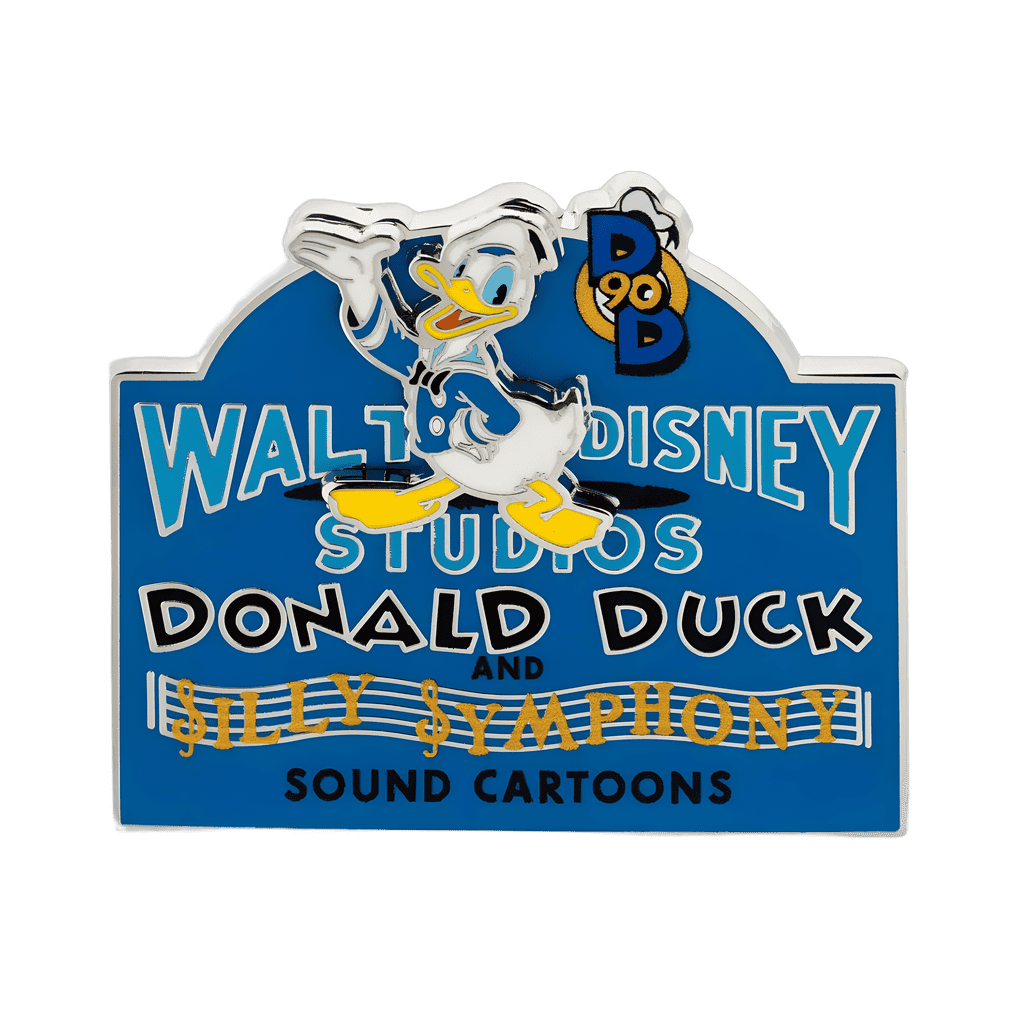 Walt Disney Studios Neon Sign (Donald Duck and Silly Symphony Cartoons) Disney pin