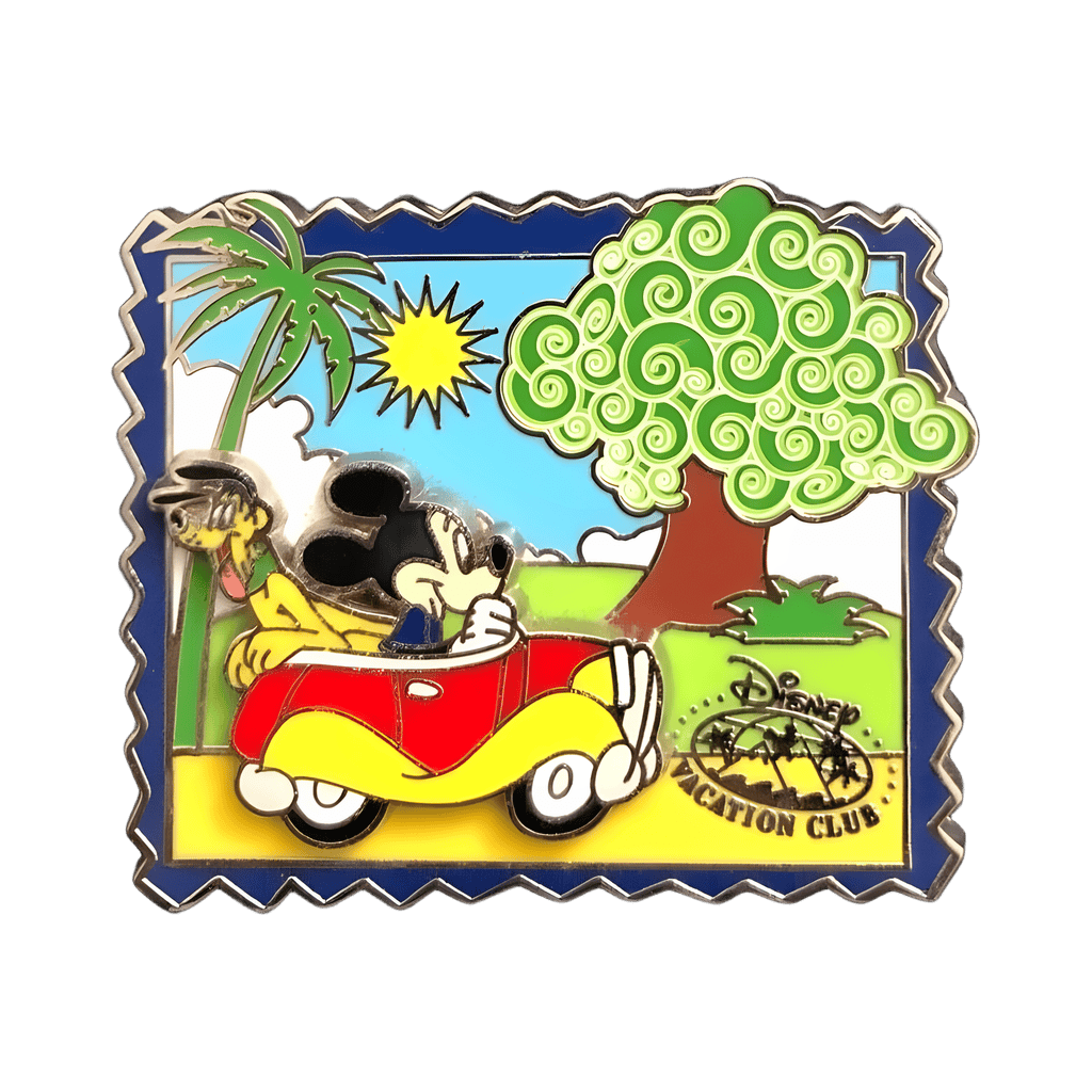 Mickey & Pluto Driving at Animal Kingdom Disney pin