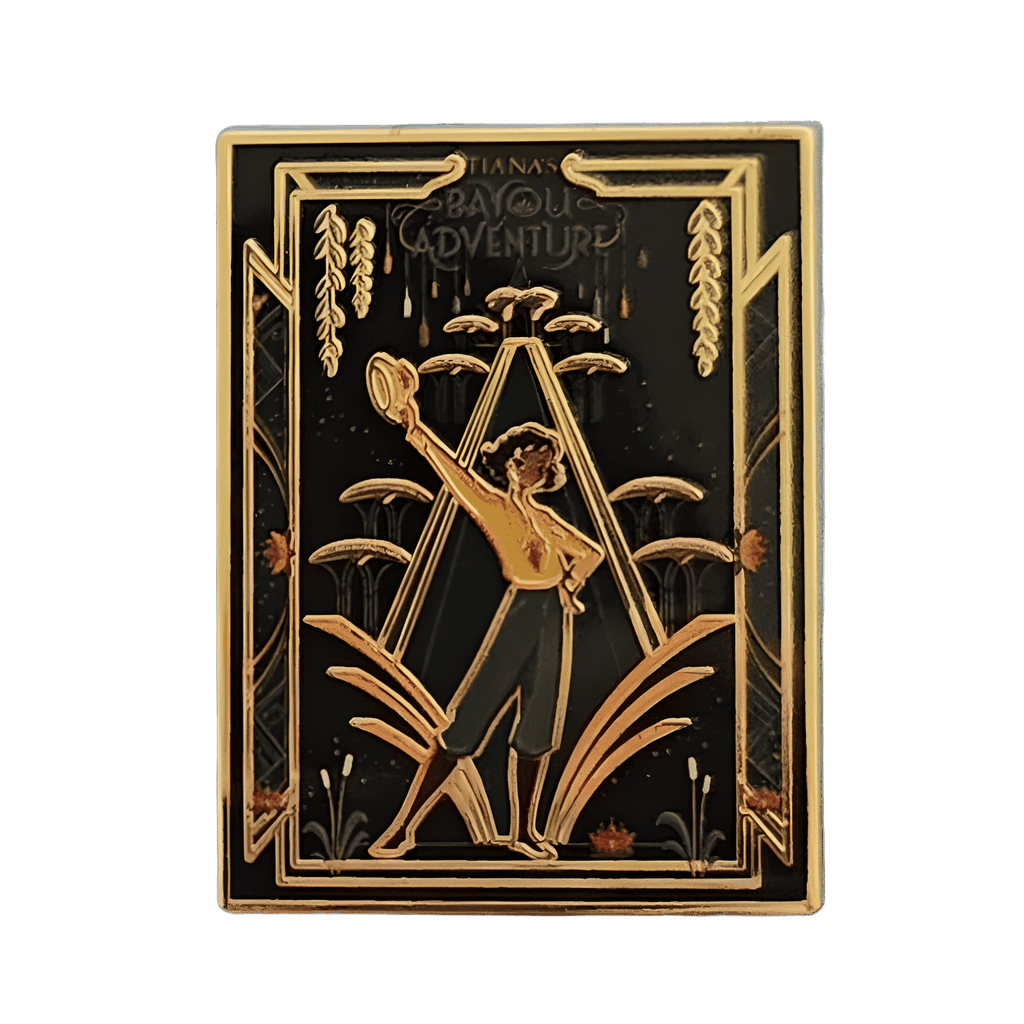Tiana's Bayou Adventure Carded Set — Tiana with Salt Dome Art Deco Poster Disney pin