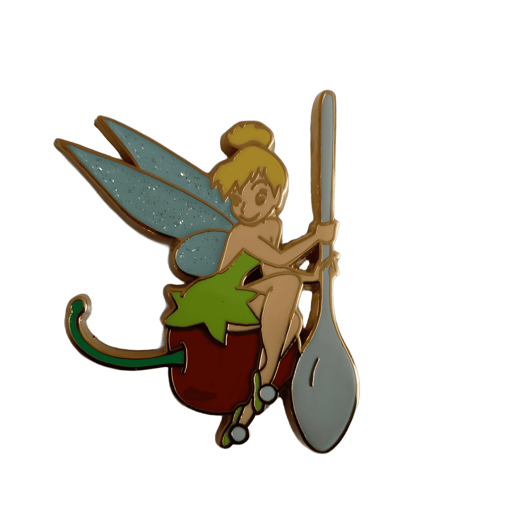 Tinker Bell Sitting on Cherry Disney pin