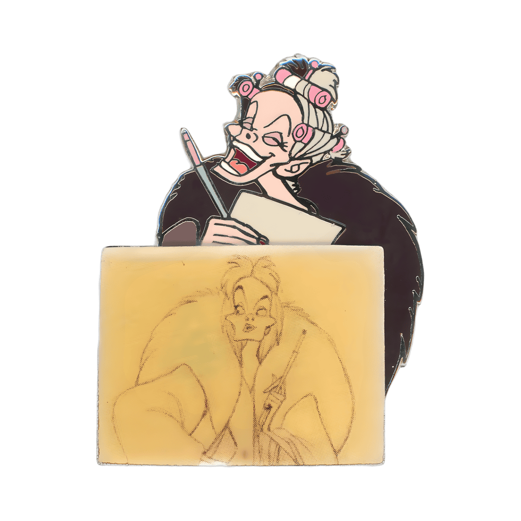 Cruella de Vil with Concept Sketch Disney pin