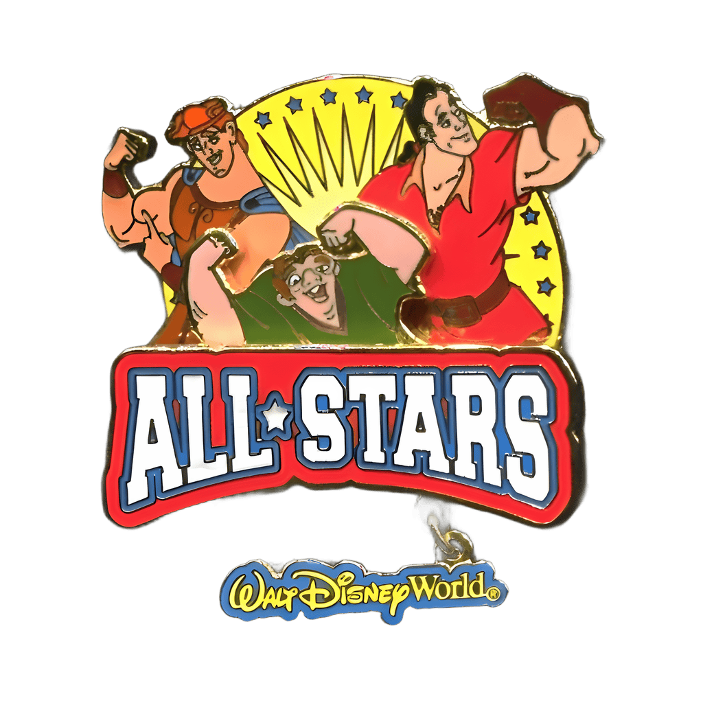 Hercules, Quasimodo and Gaston - All Stars Disney pin