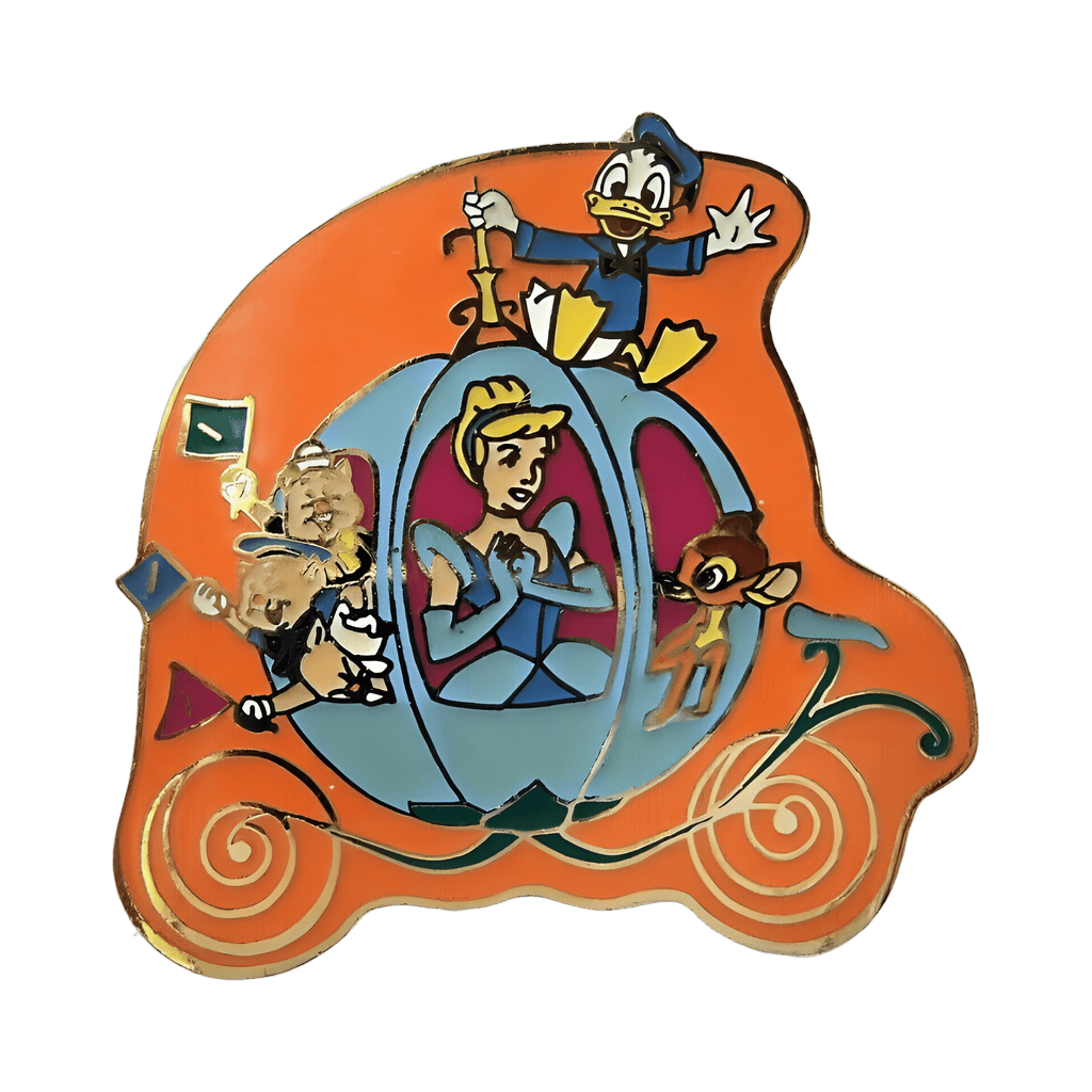 Cinderella, Three Little Pigs, Bambi, and Donald Disney pin