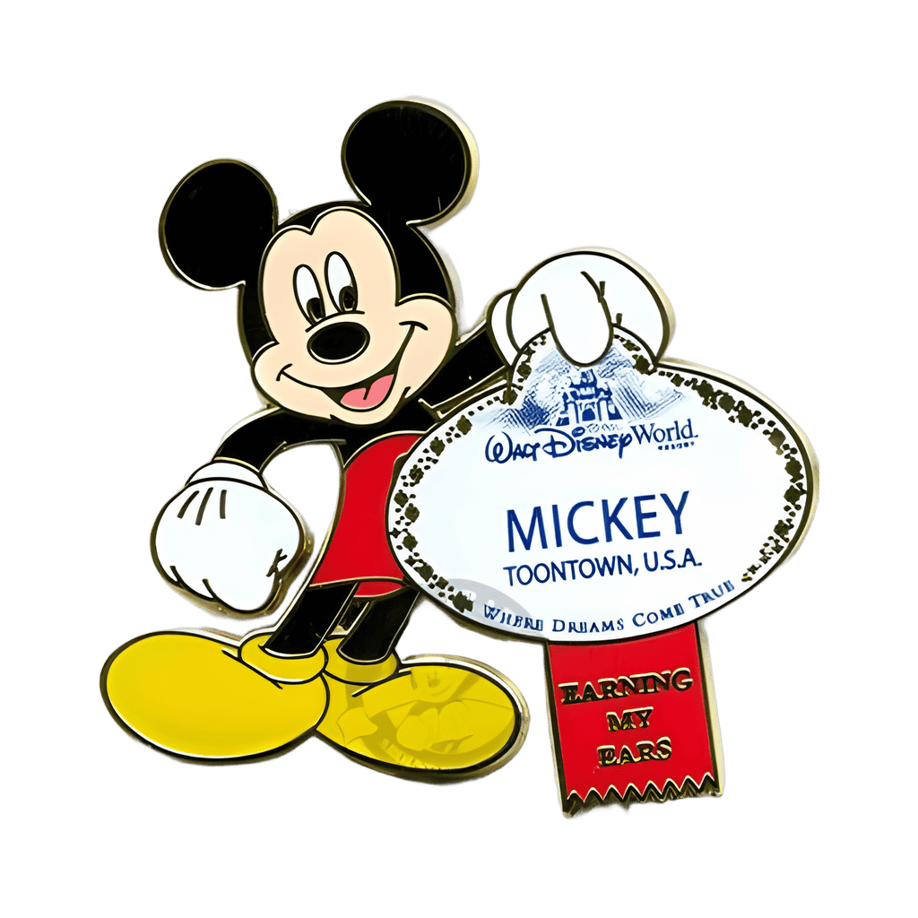 Earning My Ears Name Tag (Mickey Mouse) Disney pin
