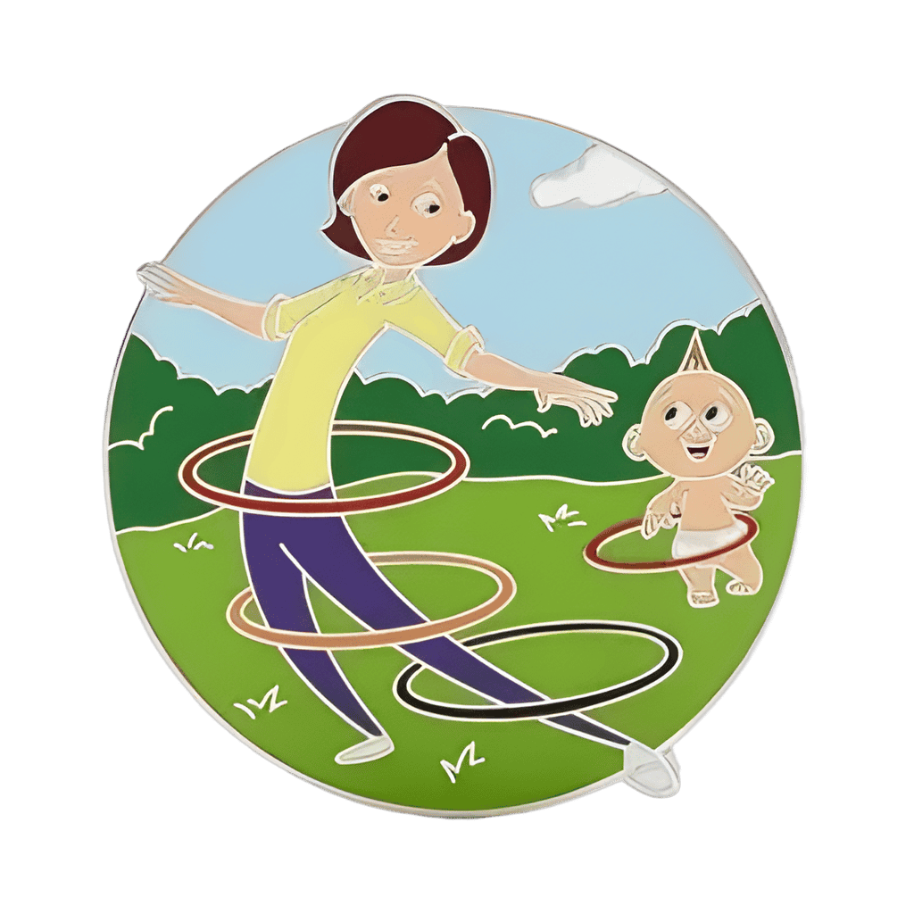 Helen & Jack-Jack Hulahoop Disney pin