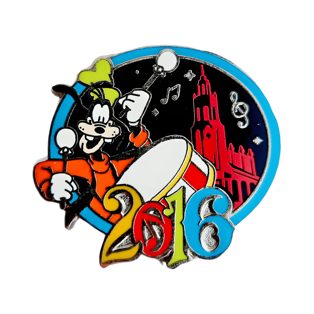 Starter Lanyard Set - Hollywood Studios - Goofy Drum Disney pin