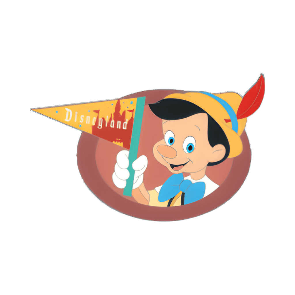 Vintage Pennants with Character Mystery Collection — Pinocchio Disney pin