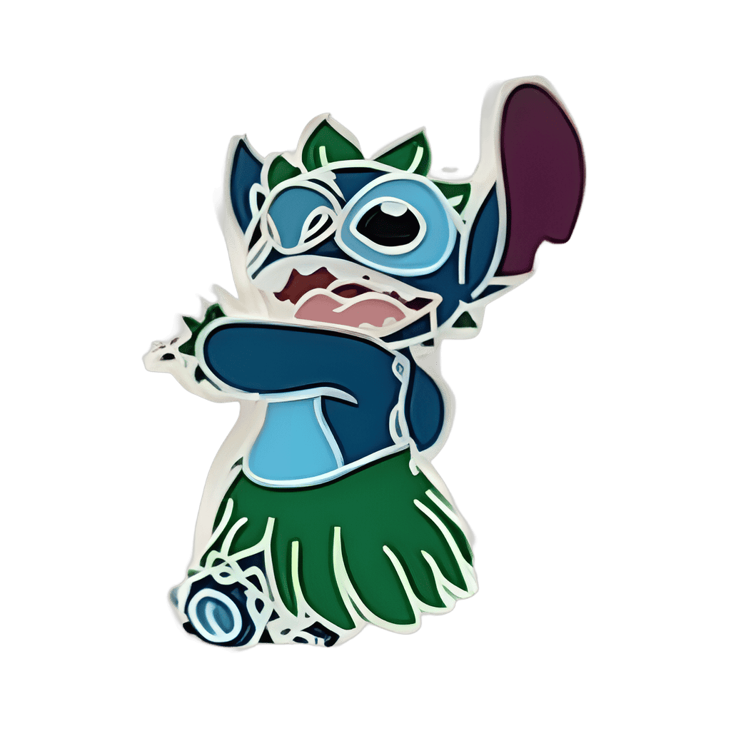 Stitch in Hula Skirt Disney pin