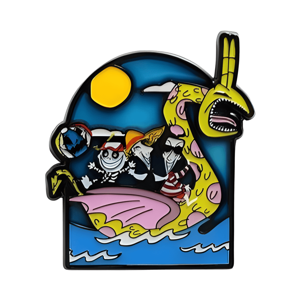 Lock, Shock and Barrel in Bathing Suits with Monster Floatie Disney pin