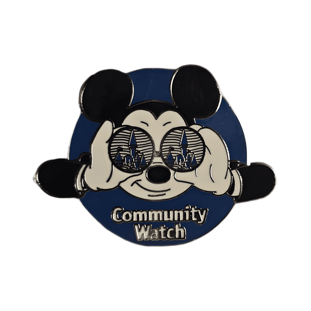 Community Watch, Mickey with Binoculars Disney pin
