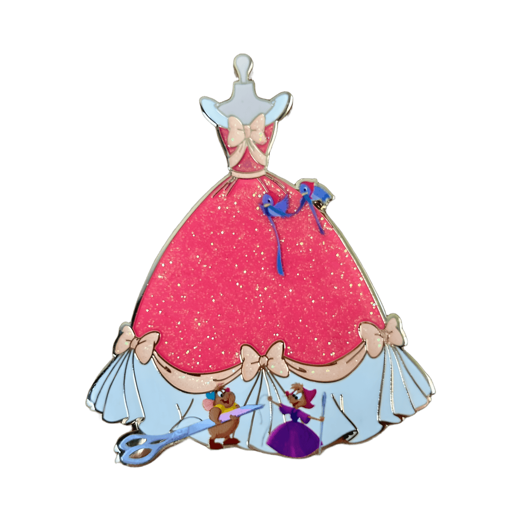Cinderella's Dress with Gus and Perla Disney pin