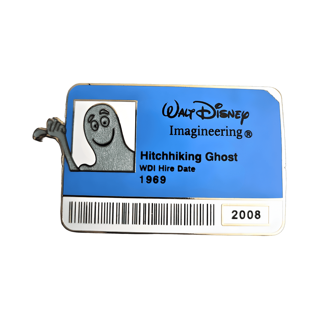 Hitchhiking Ghost ID Badge Disney pin