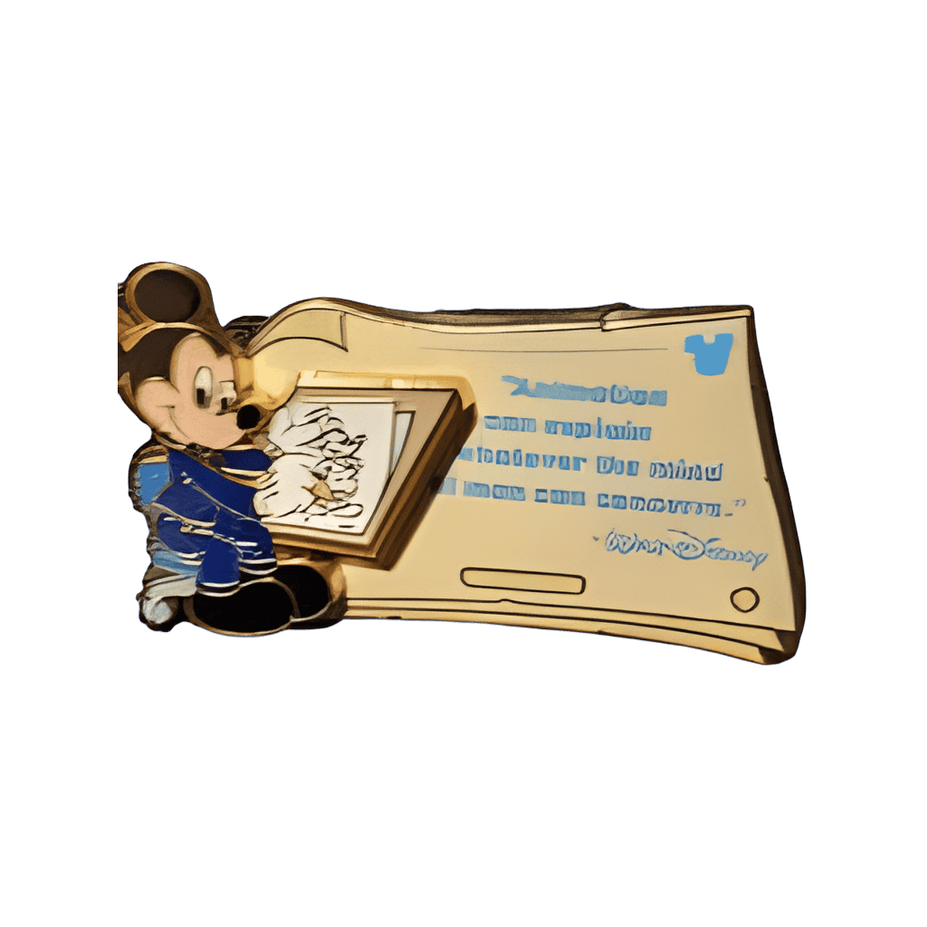 "Animation can explain..." - Mickey Mouse Disney pin