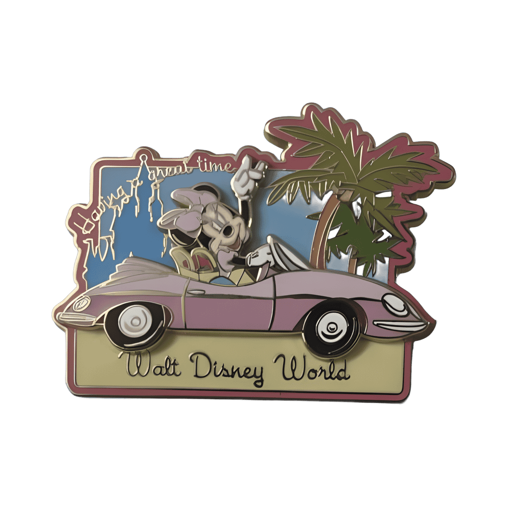 Minnie Mouse Pink Convertible Disney pin