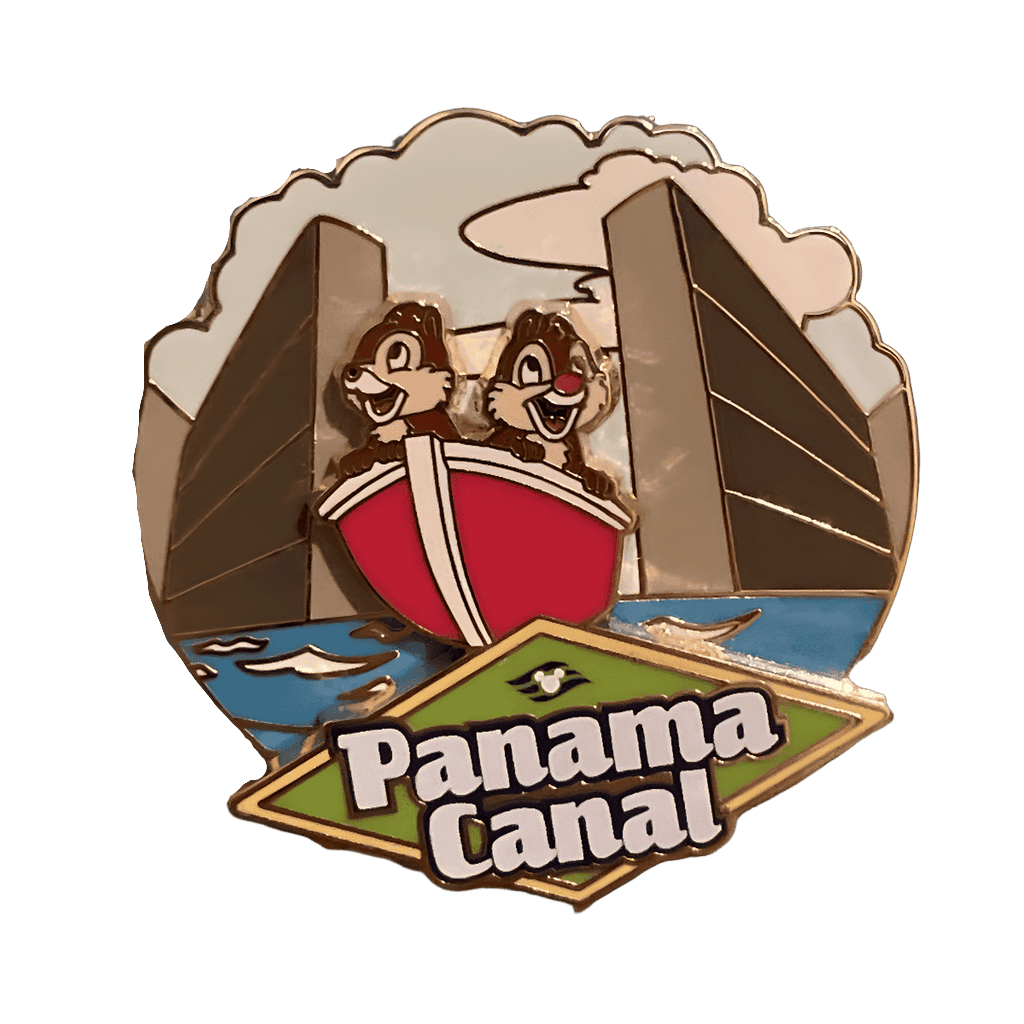 Chip and Dale Panama Canal Disney pin