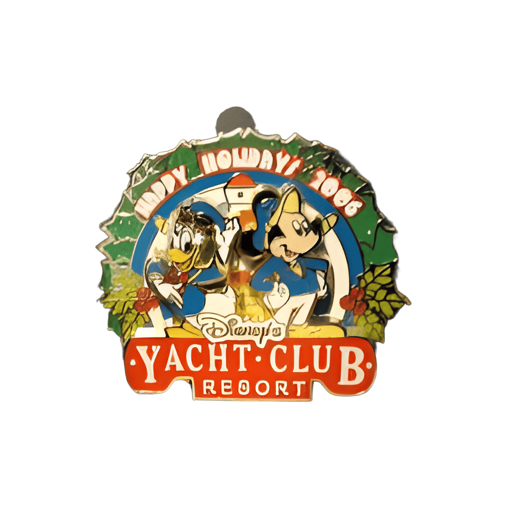 Yacht Club - Donald and Mickey Wreath Disney pin